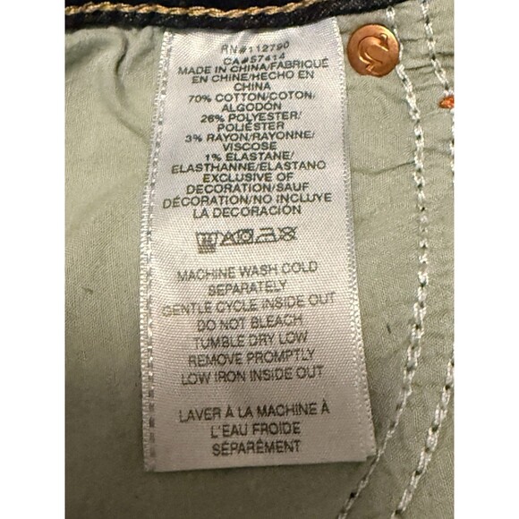 True Religion Women's Jean Pants Joey Flare Jeans Low-Rise Size 28 (32 Waist) - Picture 4 of 13